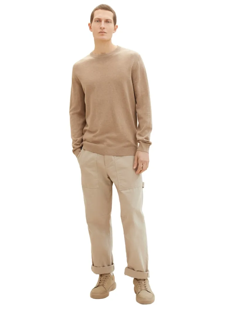 Tom Tailor Pullover & Sweatshirts|Big Boys*Strickpullover aus Baumwolle hazel brown melange