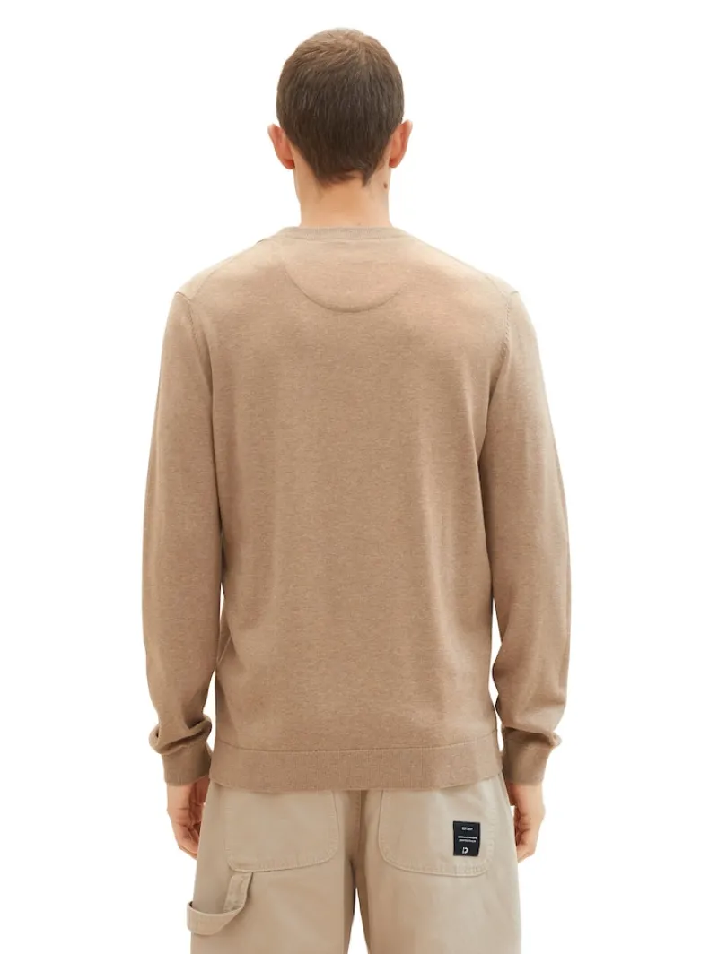 Tom Tailor Pullover & Sweatshirts|Big Boys*Strickpullover aus Baumwolle hazel brown melange