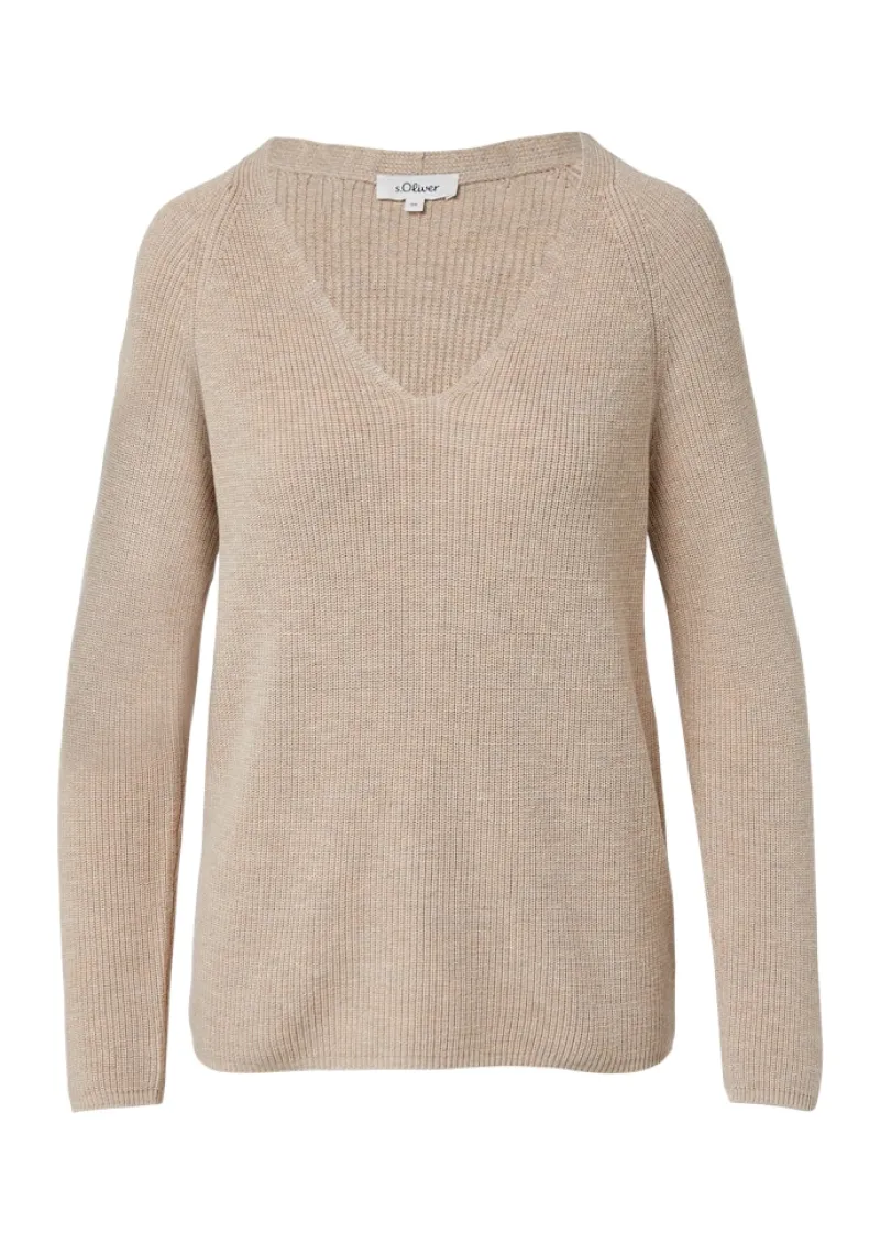s.Oliver Pullover & Sweatshirts*Strickpullover Beige