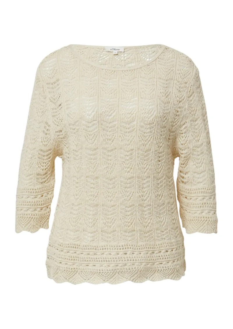 s.Oliver Pullover & Sweatshirts*Strickpullover creme
