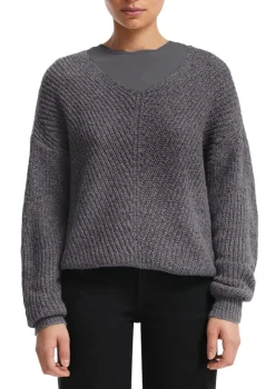 QS Pullover & Sweatshirts*Strickpullover Grau