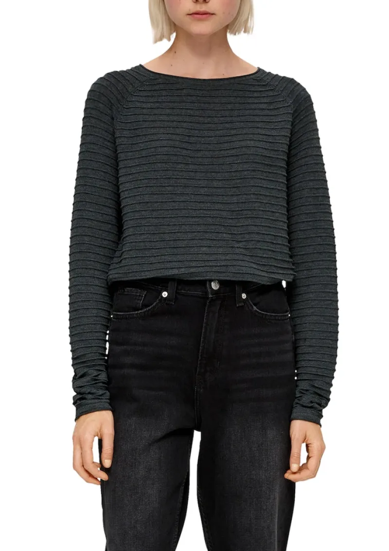 QS Pullover & Sweatshirts*Strickpullover grau2