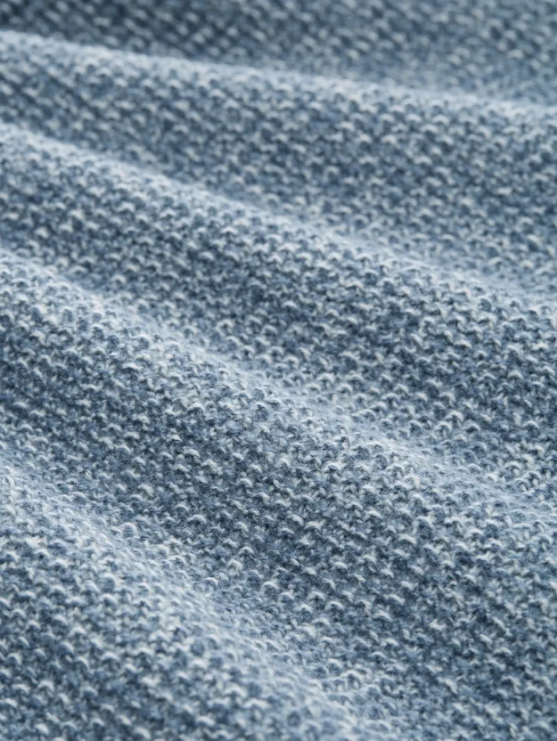 Tom Tailor Denim Pullover & Sweatshirts*Strickpullover in Melange-Optik denim blue white mouline