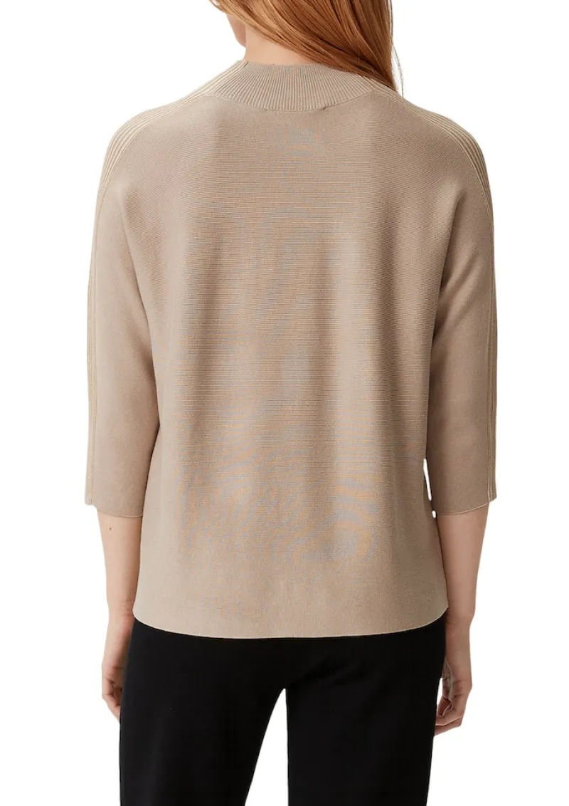 Comma Pullover & Sweatshirts*Strickpullover mit Inserts Beige