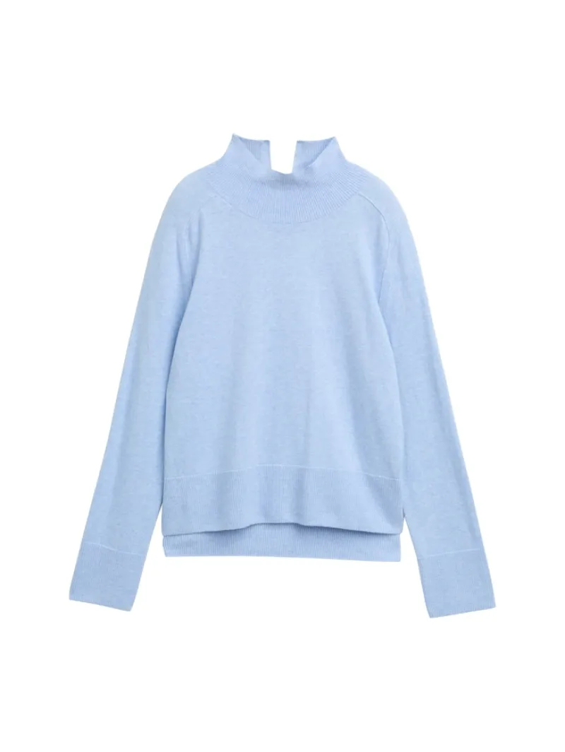Tom Tailor Pullover & Sweatshirts*Strickpullover mit Kaschmir-Anteil light fjord blue melange
