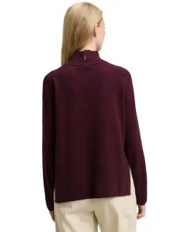 Tom Tailor Pullover & Sweatshirts*Strickpullover mit Kaschmir-Anteil dark red mélange