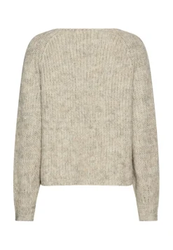 Camel Active Pullover & Sweatshirts*Strickpullover mit Rundhalsausschnitt Light Grey Melange