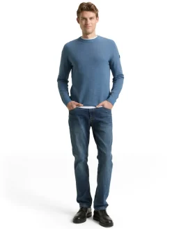 Tom Tailor Pullover & Sweatshirts|Big Boys*Strickpullover mit Rundhalsausschnitt faded uniform blue