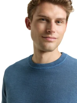 Tom Tailor Pullover & Sweatshirts|Big Boys*Strickpullover mit Rundhalsausschnitt faded uniform blue