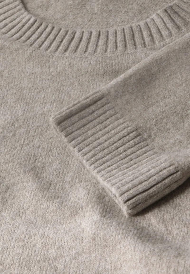 Street One Pullover & Sweatshirts*Strickpullover mit Rundhals breezy beige mel.