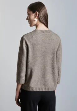 Street One Pullover & Sweatshirts*Strickpullover mit Rundhals breezy beige mel.