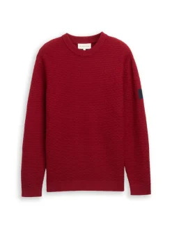 Tom Tailor Pullover & Sweatshirts|Big Boys*Strickpullover mit Rundhalsausschnitt coach red