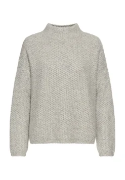 Camel Active Pullover & Sweatshirts*Strickpullover mit Stehkragen grey melange