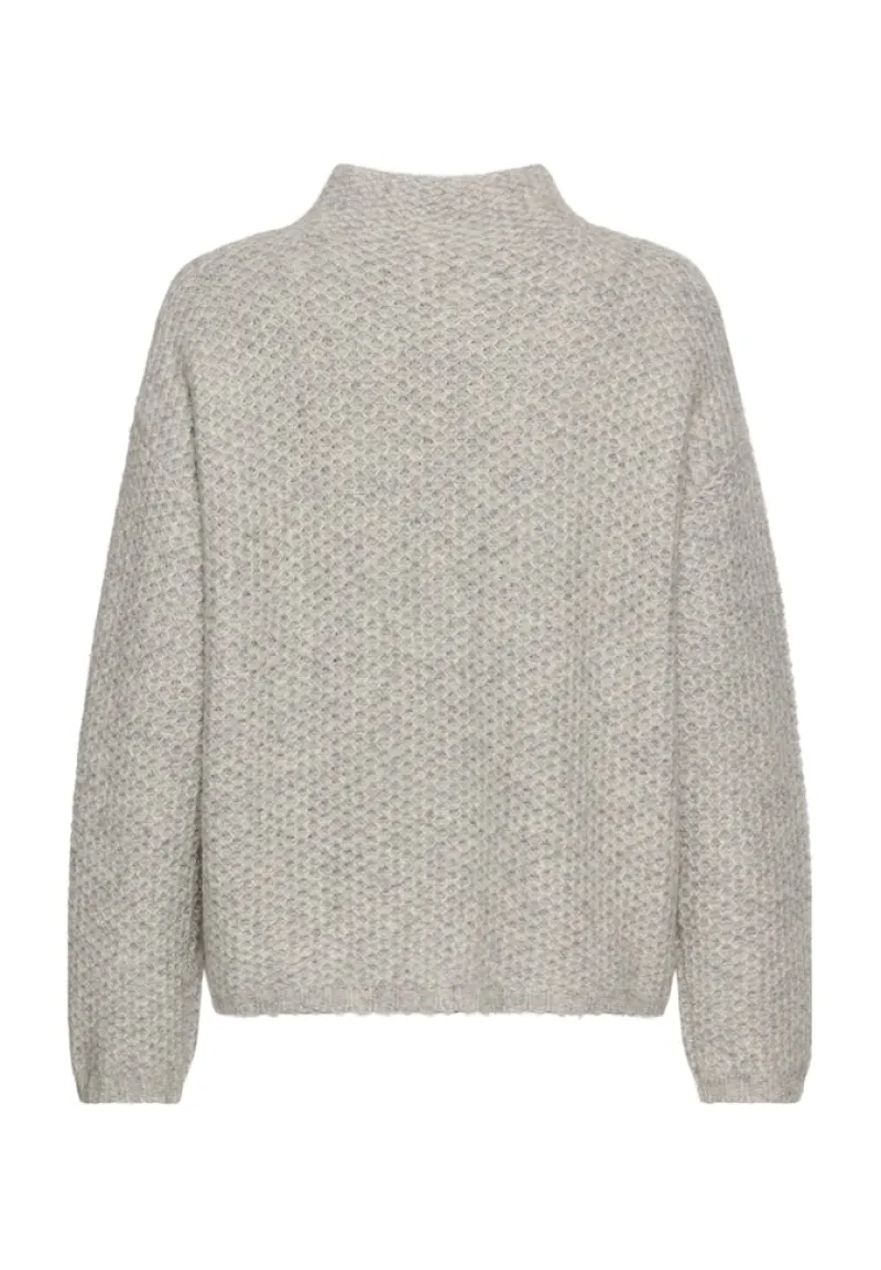 Camel Active Pullover & Sweatshirts*Strickpullover mit Stehkragen grey melange