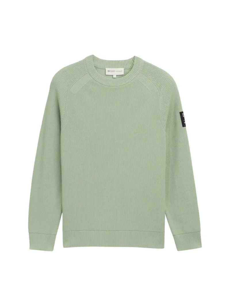 Tom Tailor Denim Pullover & Sweatshirts*Strickpullover mit Struktur fresh mint green
