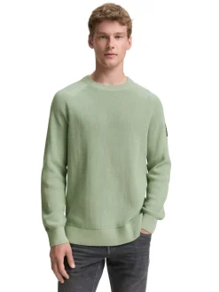 Tom Tailor Denim Pullover & Sweatshirts*Strickpullover mit Struktur fresh mint green