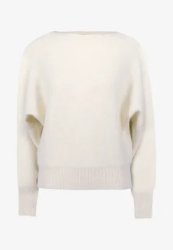 Zero Pullover & Sweatshirts*Strickpullover mit U-Boot Ausschnitt Eggnog