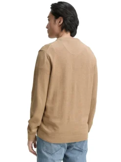 Tom Tailor Pullover & Sweatshirts|Big Boys*Strickpullover mit V-Ausschnitt hazel brown melange