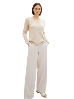 Tom Tailor Pullover & Sweatshirts*Strickpullover mit V-Ausschnitt desert sand melange