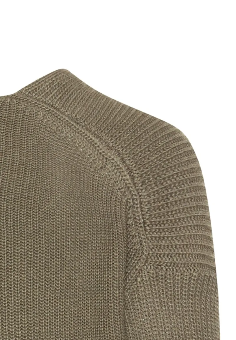 Camel Active Pullover & Sweatshirts*Strickpullover mit V-Ausschnitt shadow khaki