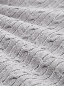 Tom Tailor Pullover & Sweatshirts|Big Boys*Strickpullover mit Zopfmuster grey offwhite plated