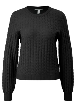 QS Pullover & Sweatshirts*Strickpullover Schwarz