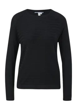 QS Pullover & Sweatshirts*Strickpullover Schwarz