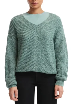 QS Pullover & Sweatshirts*Strickpullover Türkis