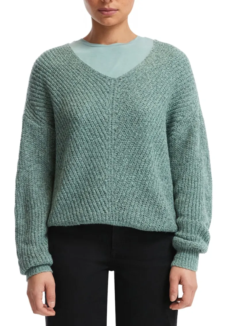 QS Pullover & Sweatshirts*Strickpullover Türkis