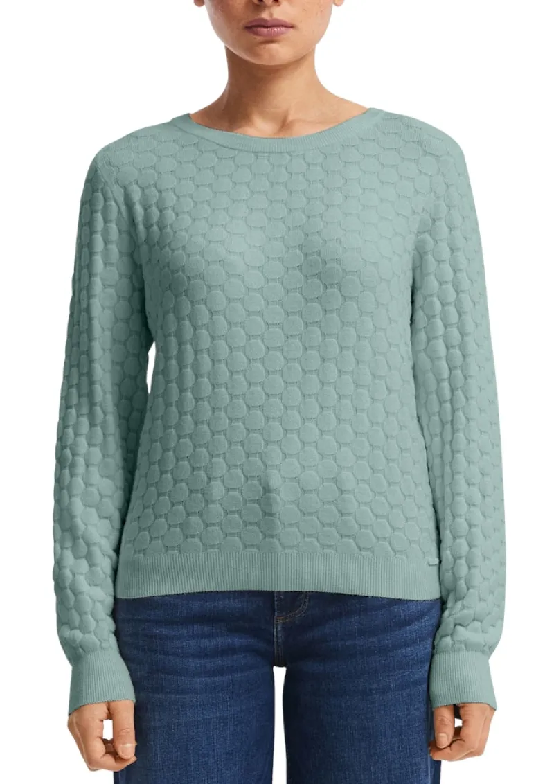 QS Pullover & Sweatshirts*Strickpullover Türkis