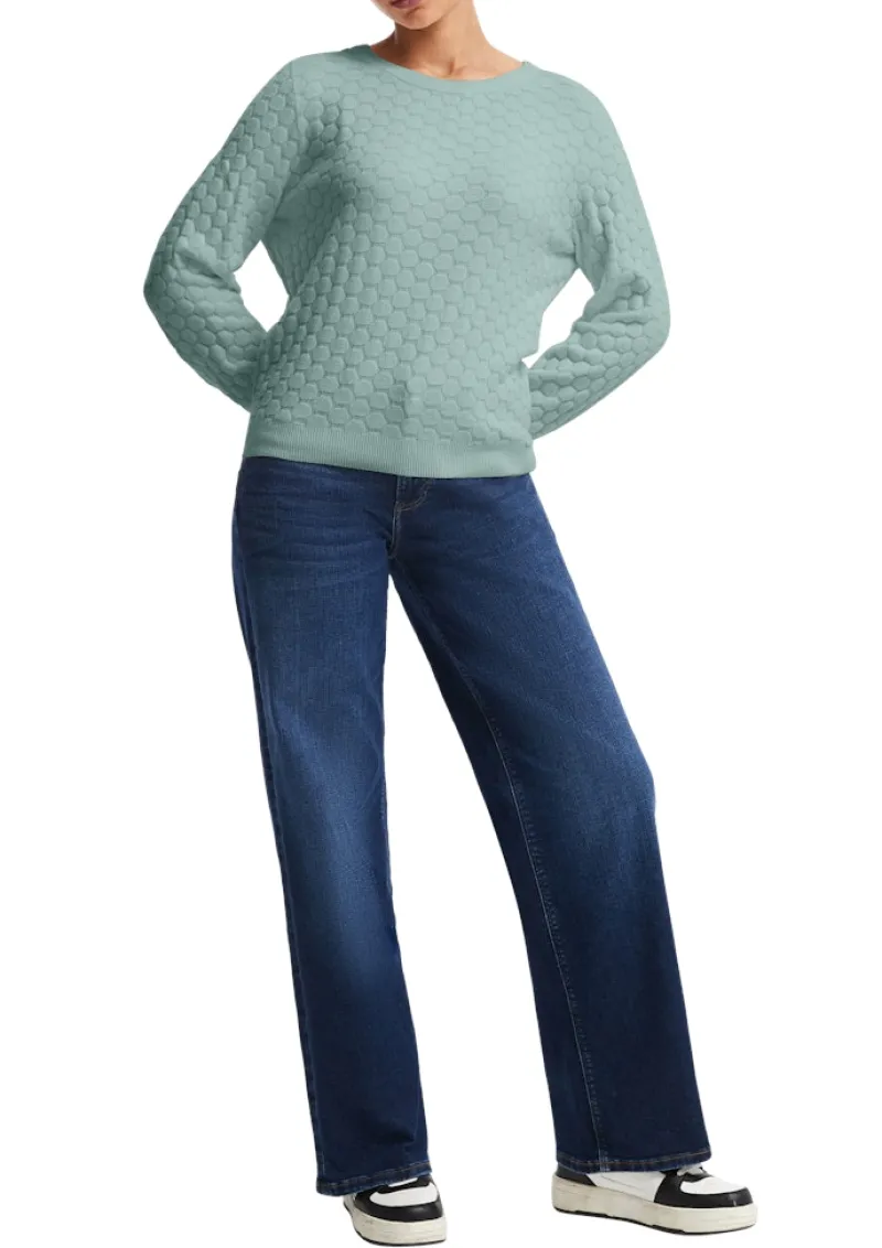 QS Pullover & Sweatshirts*Strickpullover Türkis