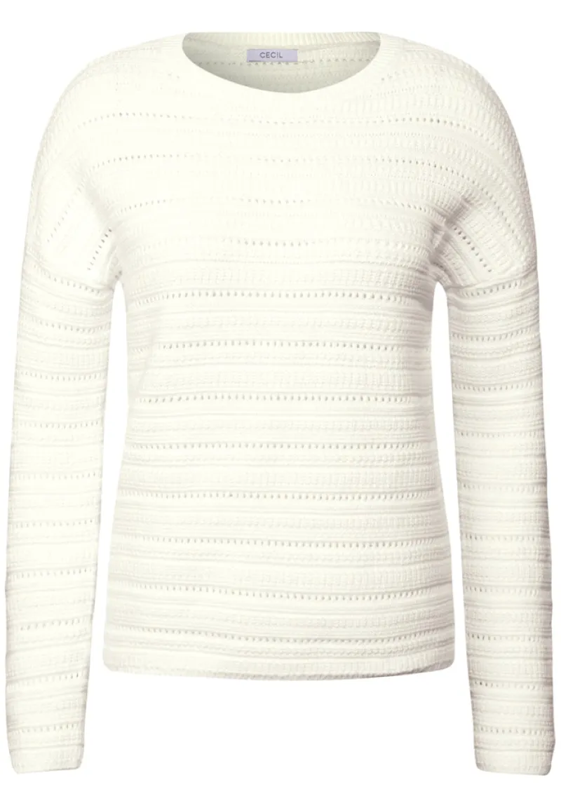 Cecil Pullover & Sweatshirts*Strickpullover vanilla white