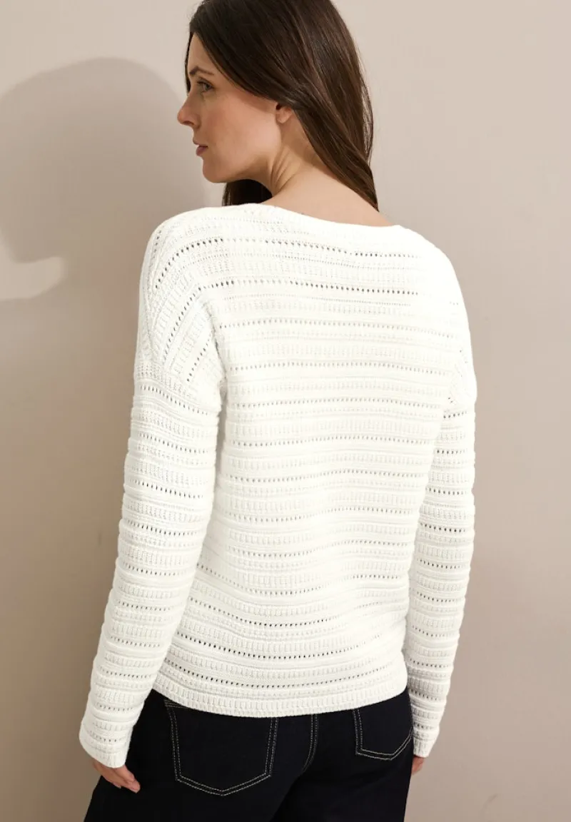Cecil Pullover & Sweatshirts*Strickpullover vanilla white