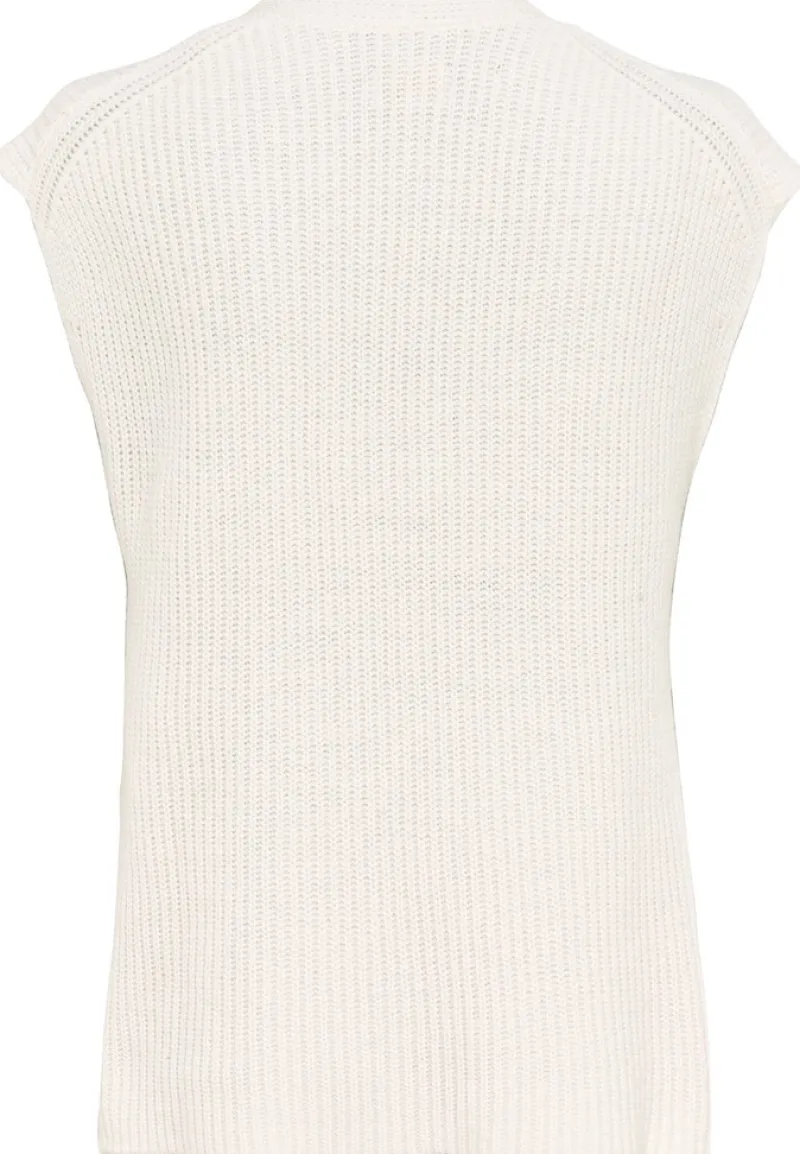 Camel Active Pullover & Sweatshirts*Strick-Pullunder mit V-Ausschnitt creme