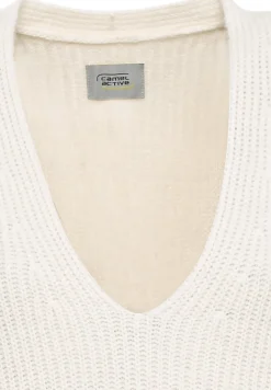 Camel Active Pullover & Sweatshirts*Strick-Pullunder mit V-Ausschnitt creme