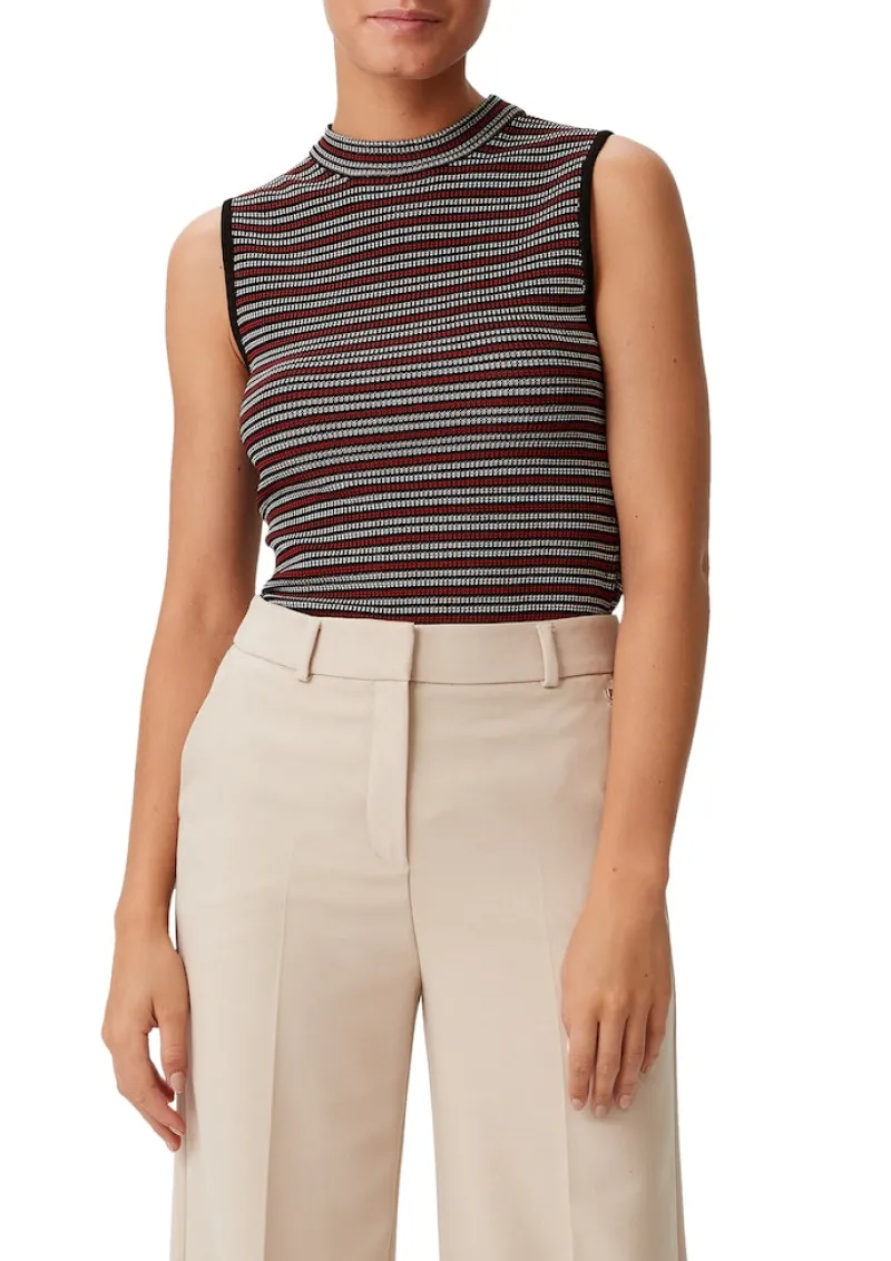 Comma Pullover & Sweatshirts*Strickpullunder Schwarz