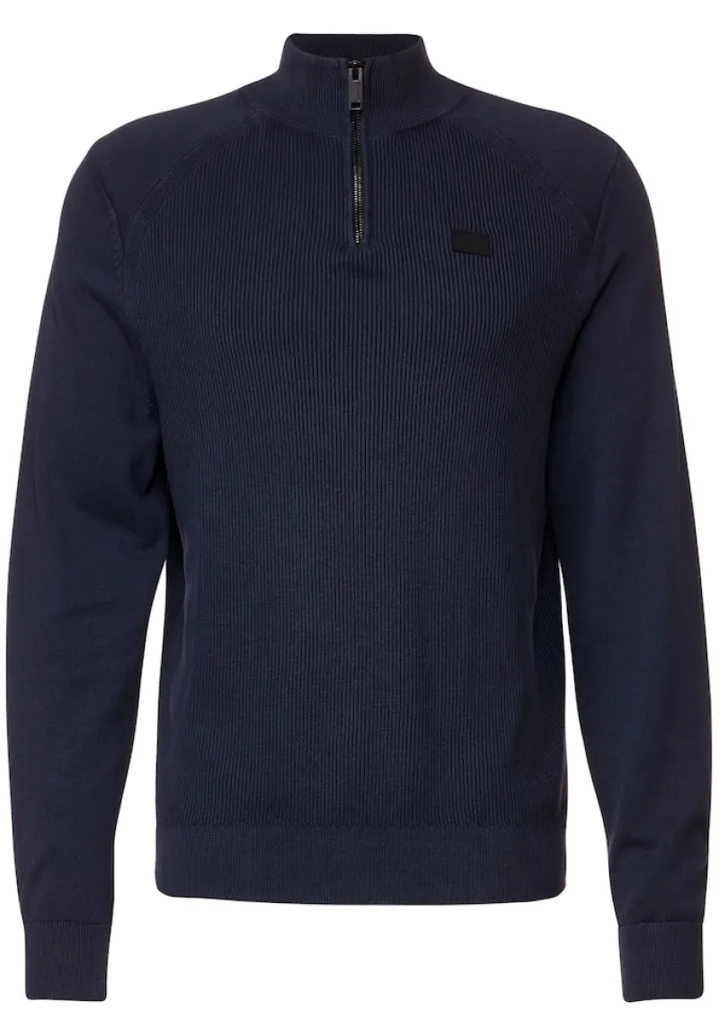 Street One Men Pullover & Sweatshirts|Big Boys*Stricktroyer in Washedoptik deep space blue