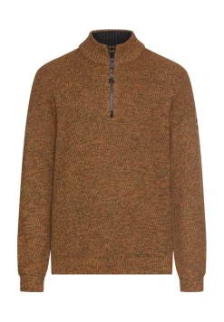 Camel Active Pullover & Sweatshirts|Big Boys*Strick-Troyer mit melierter Struktur cinnamon