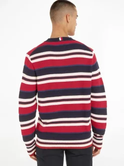 Tommy Hilfiger Pullover & Sweatshirts*STRIPE CREW NECK SWEATER blue multi