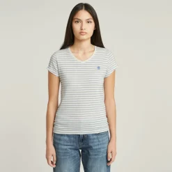 G-star Raw Shirts*Stripe eyben slim v t 2.0 wmn plein air highlight stripe
