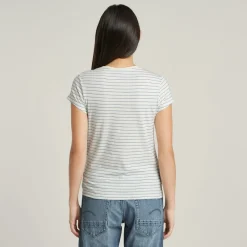 G-star Raw Shirts*Stripe eyben slim v t 2.0 wmn plein air highlight stripe