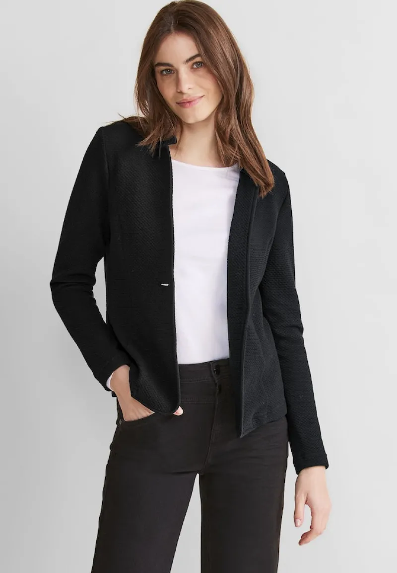 Street One Jacken*Struktur Blazer Black