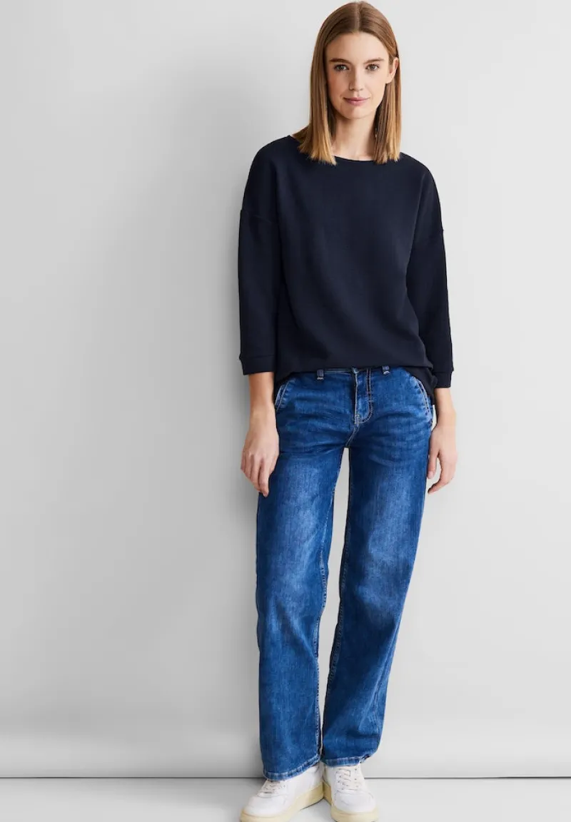 Street One Shirts*Struktur Mix Shirt deep blue