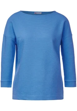 Street One Shirts*Struktur Mix Shirt light spring blue