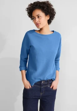 Street One Shirts*Struktur Mix Shirt light spring blue