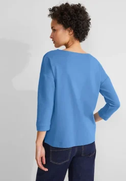 Street One Shirts*Struktur Mix Shirt light spring blue