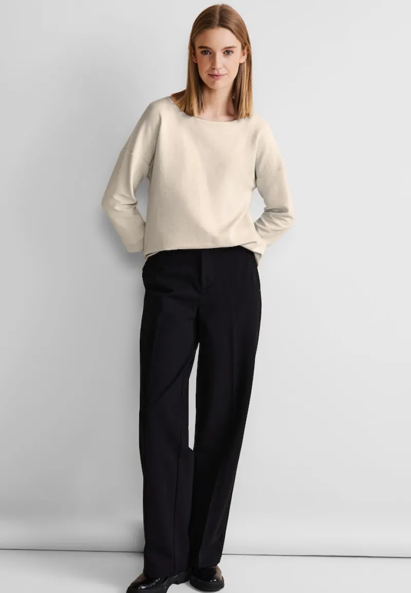 Street One Shirts*Struktur Mix Shirt lucid white