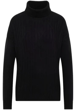 Cecil Pullover & Sweatshirts*Struktur Rollkragenpullover Black