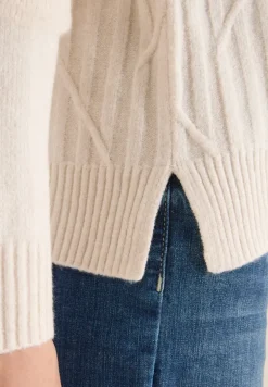 Cecil Pullover & Sweatshirts*Struktur Rollkragenpullover light greige
