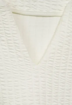 Street One Shirts*Struktur Shirt in Langarm off white